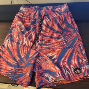 Neff Red and Blue Board Shorts